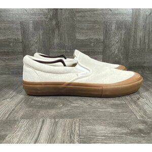 VANS Ultra Cush Pro Slip On Marshmallow White Gum Sole Men Size 7.5/ Women 9